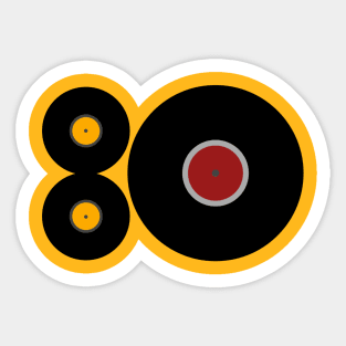 80s Vinyl Sticker